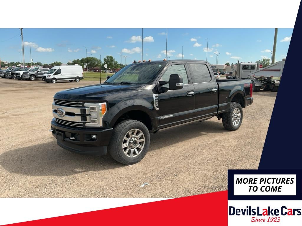 2019 Ford F-250 Limited in Agate Black Metallic — front three-quarter view
