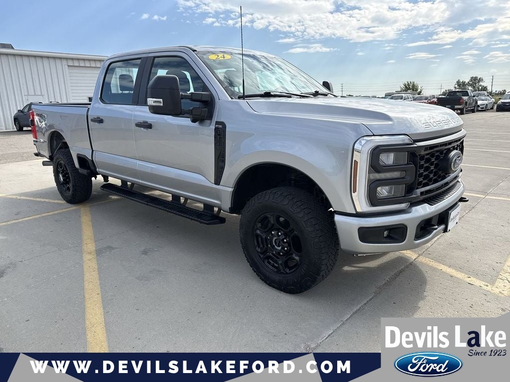 2024 Ford F-350 XL in Iconic Silver Metallic — front three-quarter view