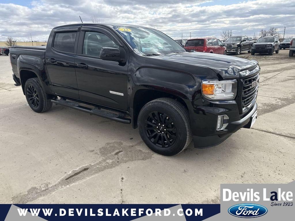 2022 GMC Canyon 4WD Elevation in Onyx Black — front three-quarter view