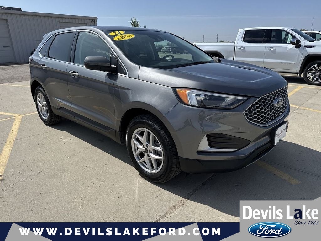 2024 Ford Edge SEL in Carbonized Gray Metallic — front three-quarter view