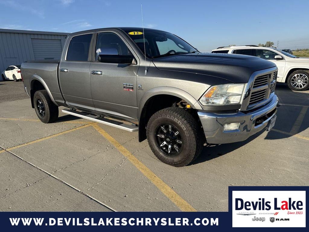 2012 RAM 2500 Laramie in Mineral Gray Metallic Clearcoat — front three-quarter view